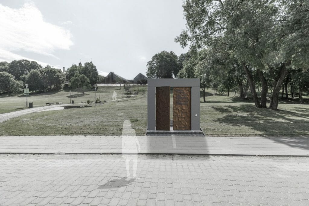 Memorialas Lietuvos gyventojams, gelbėjusiems žydus nacių okupacijos metais (Onos Šimaitės g.) - Skveras - vizualizacija