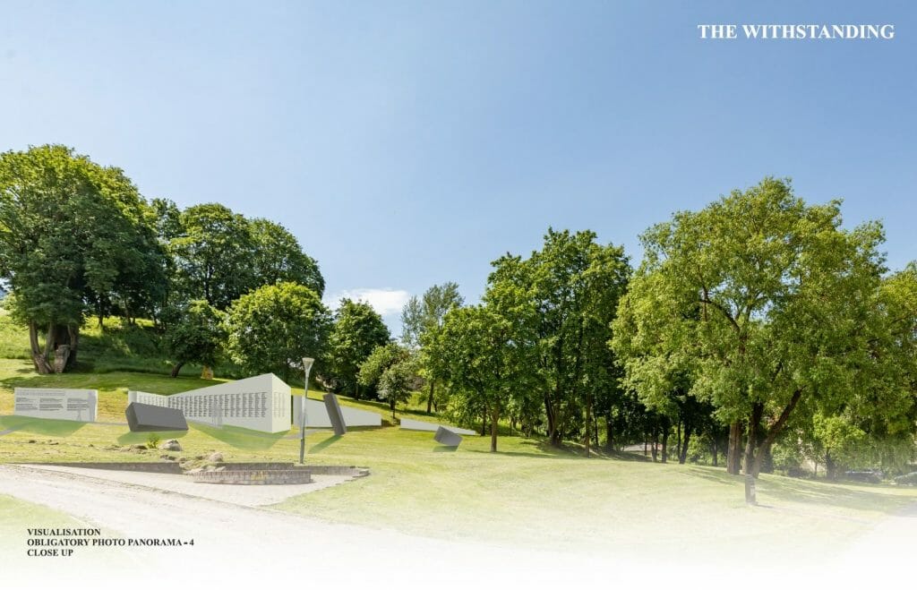 Memorialas Lietuvos gyventojams, gelbėjusiems žydus nacių okupacijos metais (Onos Šimaitės g.) - Skveras - vizualizacija