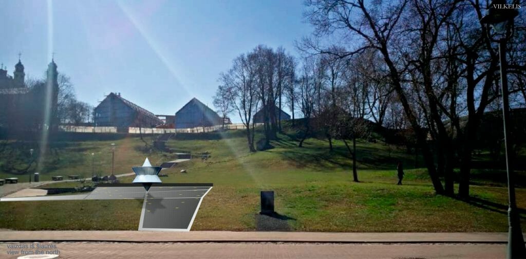 Memorialas Lietuvos gyventojams, gelbėjusiems žydus nacių okupacijos metais (Onos Šimaitės g.) - Skveras - vizualizacija