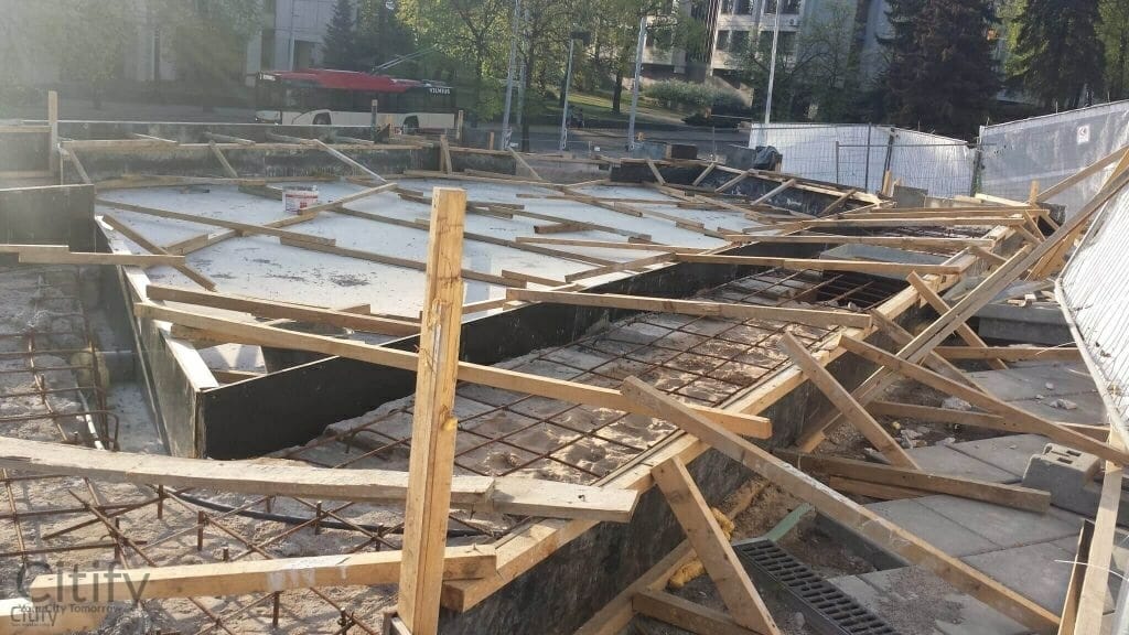 Operos ir baleto teatro fontanas (Vilniaus g.) - Väljak - ehituse fotod