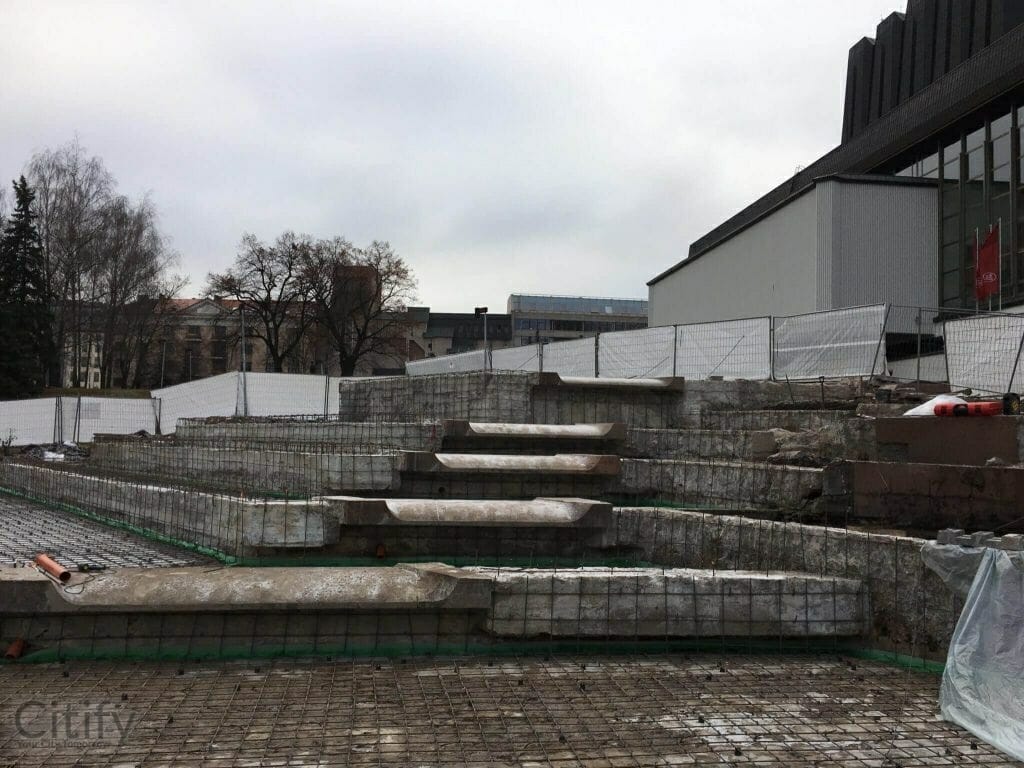 Operos ir baleto teatro fontanas (Vilniaus g.) - Väljak - ehituse fotod