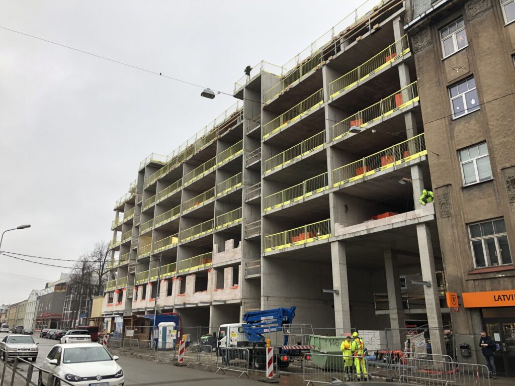 Lumi mājas - Tērbatas 72 (Tērbatas iela 72) - Daugiabutis - statybų nuotraukos