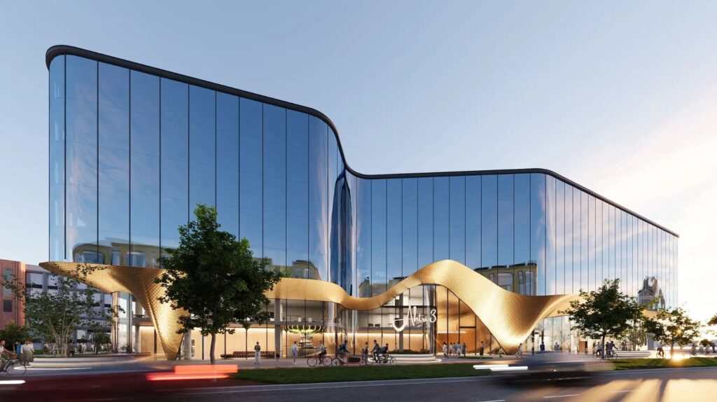 Talsinki kvartal (Ahtri 3 / Laeva 4, 4a / Paadi 3) - Food services, Multi apartment, Non-food store, Office center, Other commercial - visualization