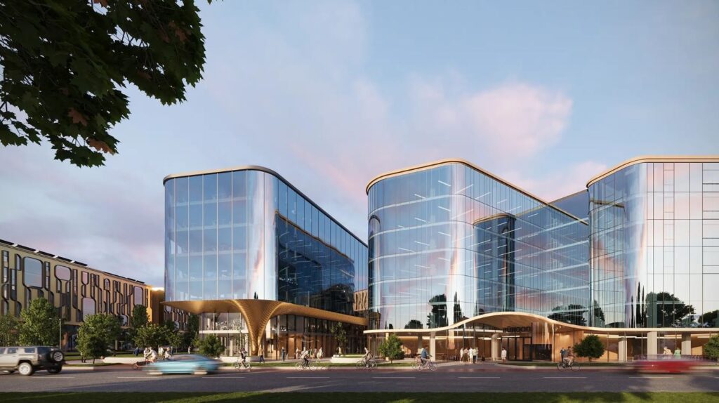 Talsinki kvartal (Ahtri 3 / Laeva 4, 4a / Paadi 3) - Food services, Multi apartment, Non-food store, Office center, Other commercial - visualization