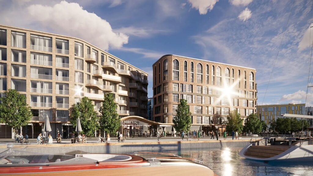 Talsinki kvartal (Ahtri 3 / Laeva 4, 4a / Paadi 3) - Food services, Multi apartment, Non-food store, Office center, Other commercial - visualization