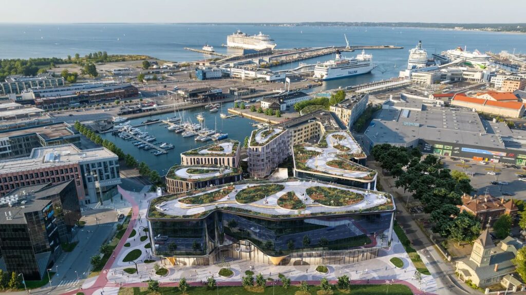 Talsinki kvartal (Ahtri 3 / Laeva 4, 4a / Paadi 3) - Food services, Multi apartment, Non-food store, Office center, Other commercial - visualization