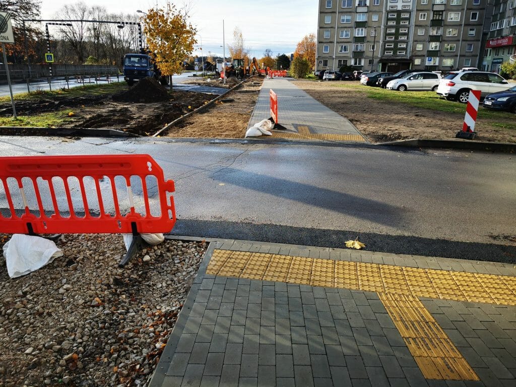 Velosipēdu ceļš Centrs - Ziepniekkalns (Akmeņu iela, Vienības gatve, Telts iela, Valdeķu iela) - Bike path - construction photos