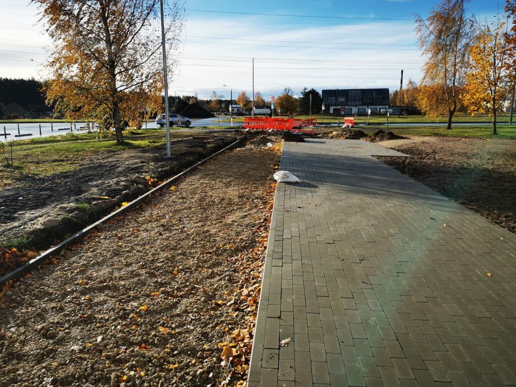 Velosipēdu ceļš Centrs - Ziepniekkalns (Akmeņu iela, Vienības gatve, Telts iela, Valdeķu iela) - Bike path - construction photos