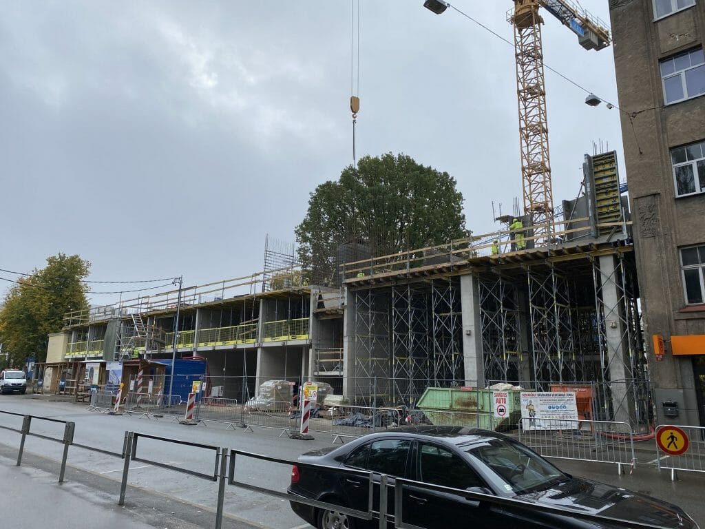 Lumi mājas - Tērbatas 72 (Tērbatas iela 72) - Daugiabutis - statybų nuotraukos