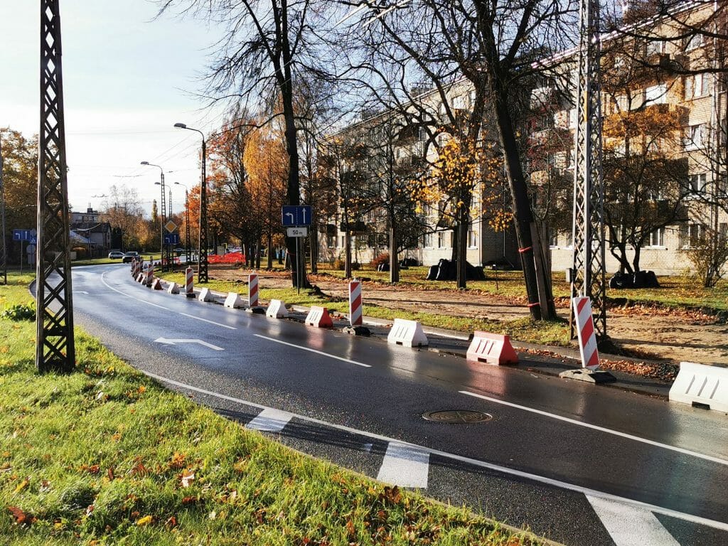 Velosipēdu ceļš Centrs - Ziepniekkalns (Akmeņu iela, Vienības gatve, Telts iela, Valdeķu iela) - Bike path - construction photos