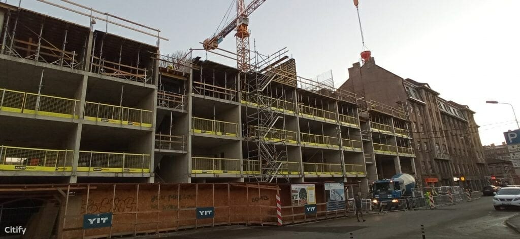 Lumi mājas - Tērbatas 72 (Tērbatas iela 72) - Daugiabutis - statybų nuotraukos