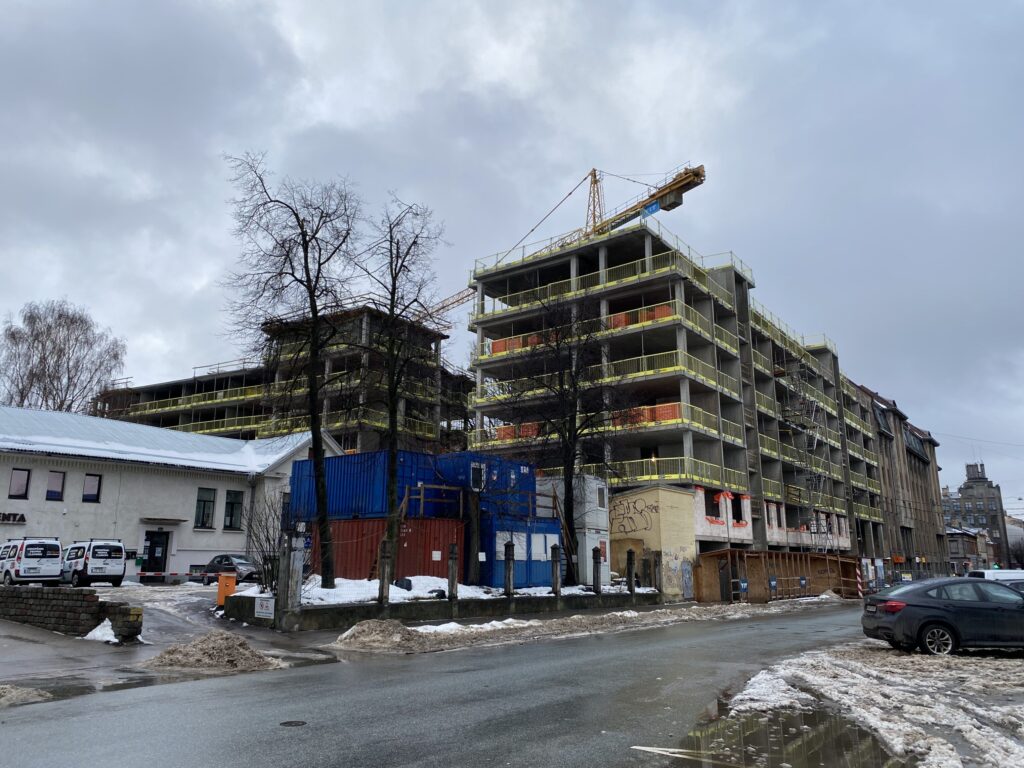 Lumi mājas - Tērbatas 72 (Tērbatas iela 72) - Daugiabutis - statybų nuotraukos