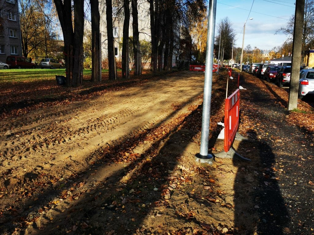 Velosipēdu ceļš Centrs - Ziepniekkalns (Akmeņu iela, Vienības gatve, Telts iela, Valdeķu iela) - Bike path - construction photos