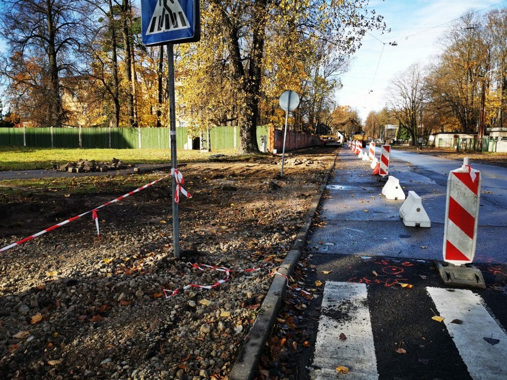 Velosipēdu ceļš Centrs - Ziepniekkalns (Akmeņu iela, Vienības gatve, Telts iela, Valdeķu iela) - Bike path - construction photos