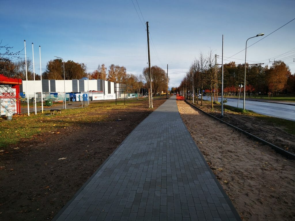 Velosipēdu ceļš Centrs - Ziepniekkalns (Akmeņu iela, Vienības gatve, Telts iela, Valdeķu iela) - Bike path - construction photos