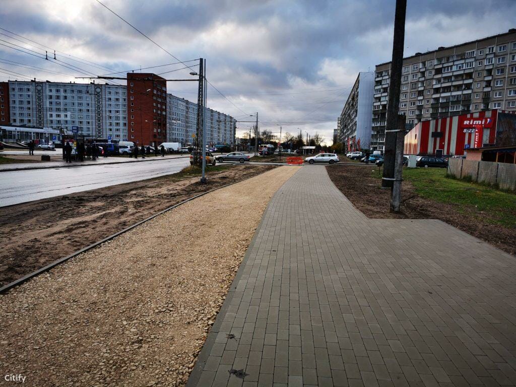 Velosipēdu ceļš Centrs - Ziepniekkalns (Akmeņu iela, Vienības gatve, Telts iela, Valdeķu iela) - Bike path - construction photos