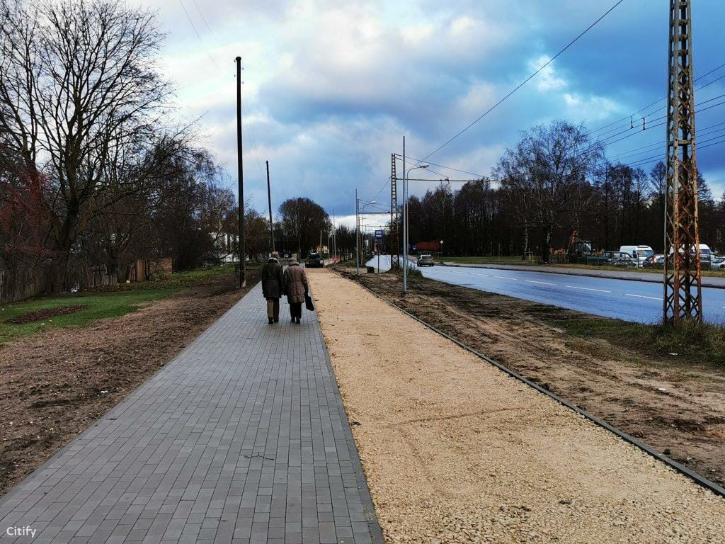Velosipēdu ceļš Centrs - Ziepniekkalns (Akmeņu iela, Vienības gatve, Telts iela, Valdeķu iela) - Bike path - construction photos