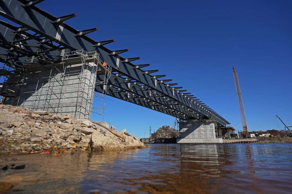 Satiksmes pārvads Tvaika iela - Kundziņsala (Tvaika iela) - Bridge - construction photos
