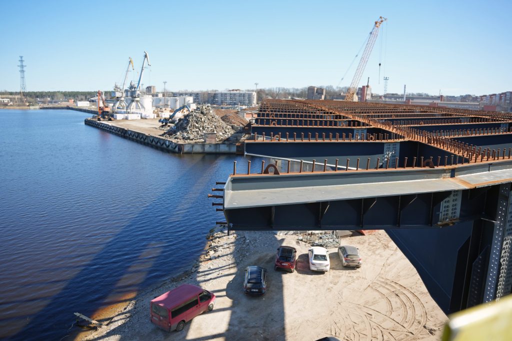 Satiksmes pārvads Tvaika iela - Kundziņsala (Tvaika iela) - Bridge - construction photos
