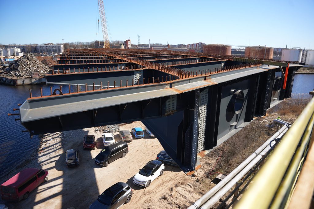 Satiksmes pārvads Tvaika iela - Kundziņsala (Tvaika iela) - Bridge - construction photos