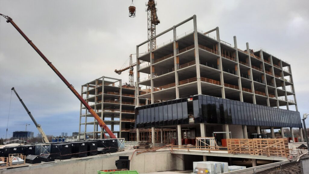 Elemental Business Centre (Skanstes iela 25) - Office center - construction photos