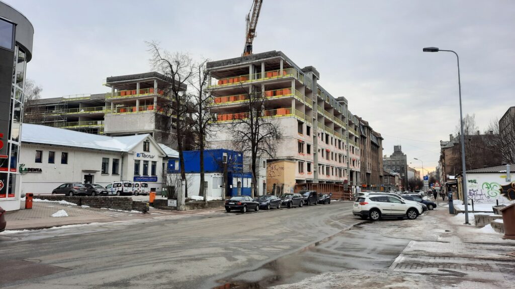 Lumi mājas - Tērbatas 72 (Tērbatas iela 72) - Daugiabutis - statybų nuotraukos