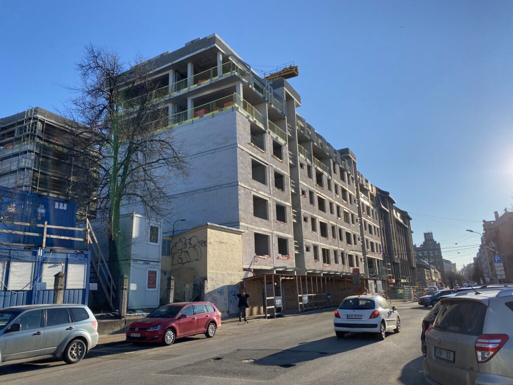 Lumi mājas - Tērbatas 72 (Tērbatas iela 72) - Daugiabutis - statybų nuotraukos