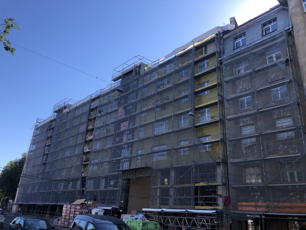 Lumi mājas - Tērbatas 72 (Tērbatas iela 72) - Daugiabutis - statybų nuotraukos