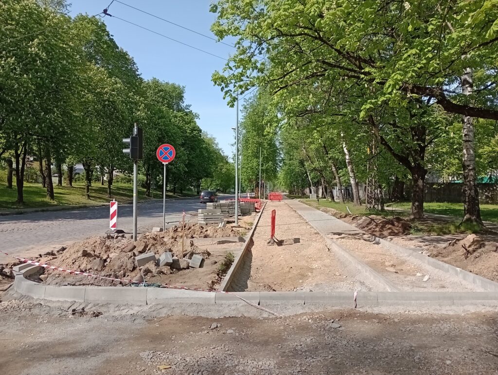 Velosipēdu ceļš Centrs - Ziepniekkalns (Akmeņu iela, Vienības gatve, Telts iela, Valdeķu iela) - Bike path - construction photos