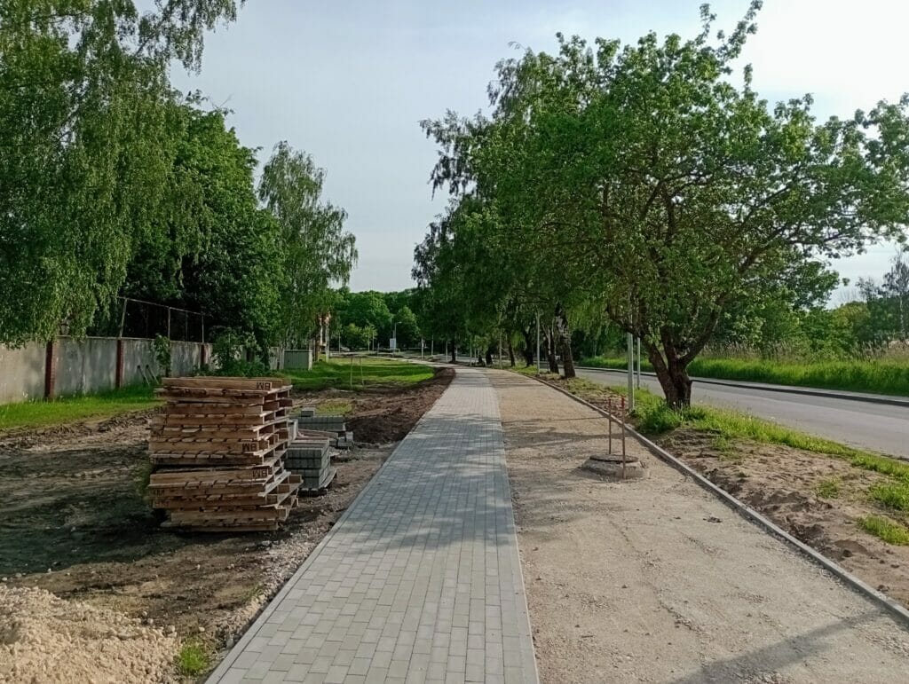 Velosipēdu ceļš Centrs - Ziepniekkalns (Akmeņu iela, Vienības gatve, Telts iela, Valdeķu iela) - Bike path - construction photos