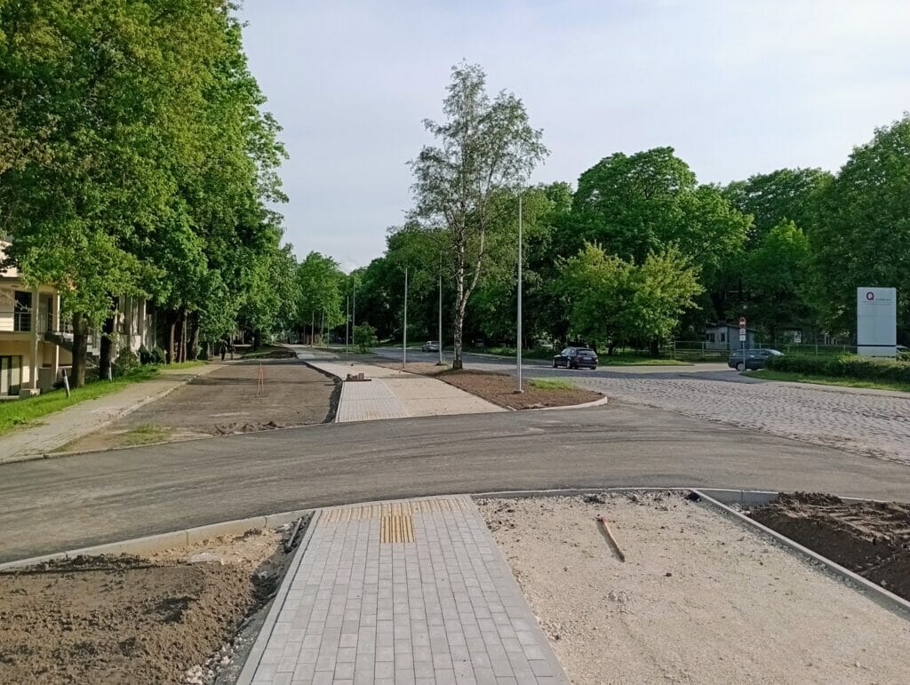 Velosipēdu ceļš Centrs - Ziepniekkalns (Akmeņu iela, Vienības gatve, Telts iela, Valdeķu iela) - Bike path - construction photos