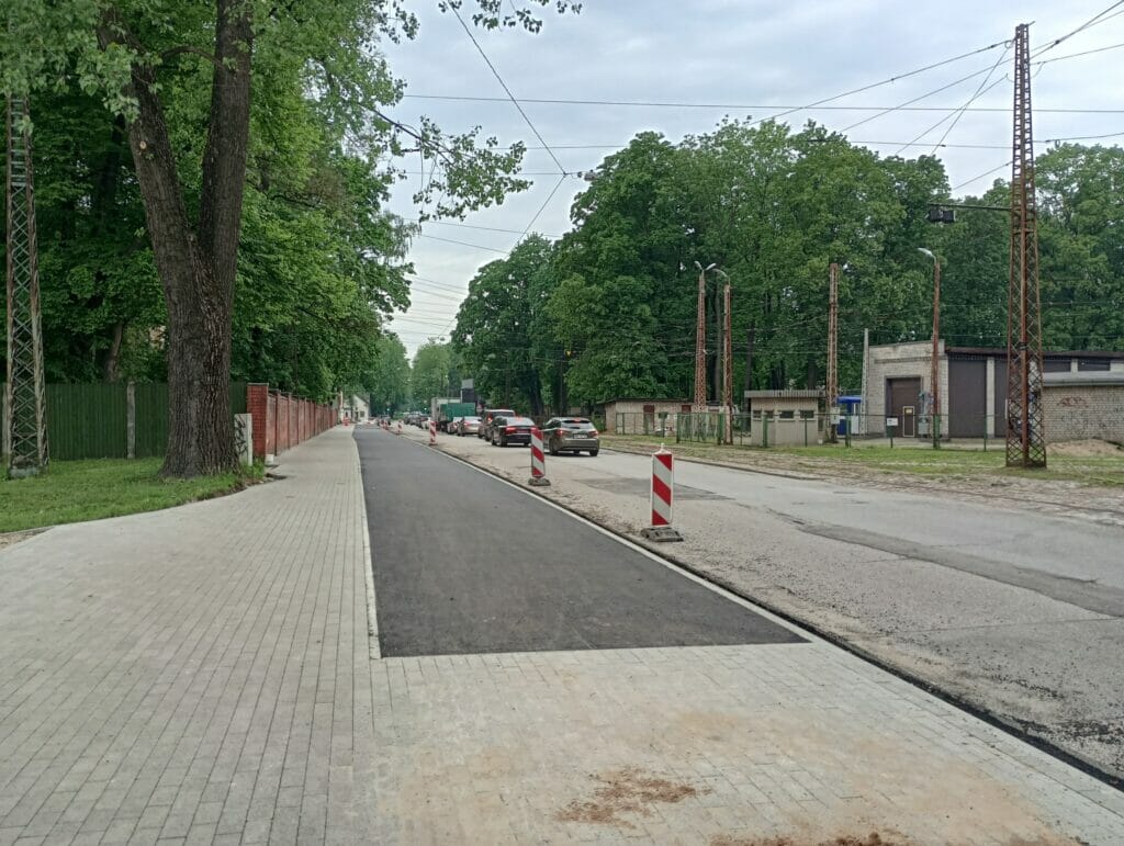 Velosipēdu ceļš Centrs - Ziepniekkalns (Akmeņu iela, Vienības gatve, Telts iela, Valdeķu iela) - Bike path - construction photos