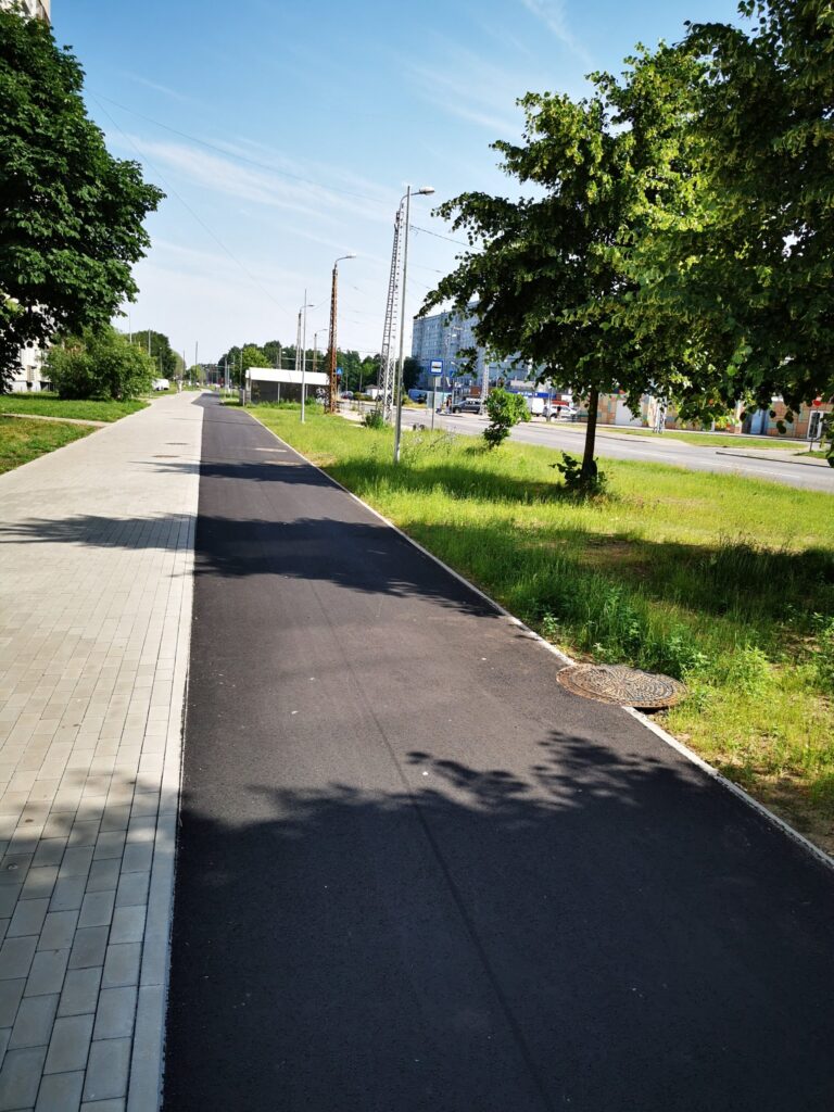 Velosipēdu ceļš Centrs - Ziepniekkalns (Akmeņu iela, Vienības gatve, Telts iela, Valdeķu iela) - Bike path - construction photos
