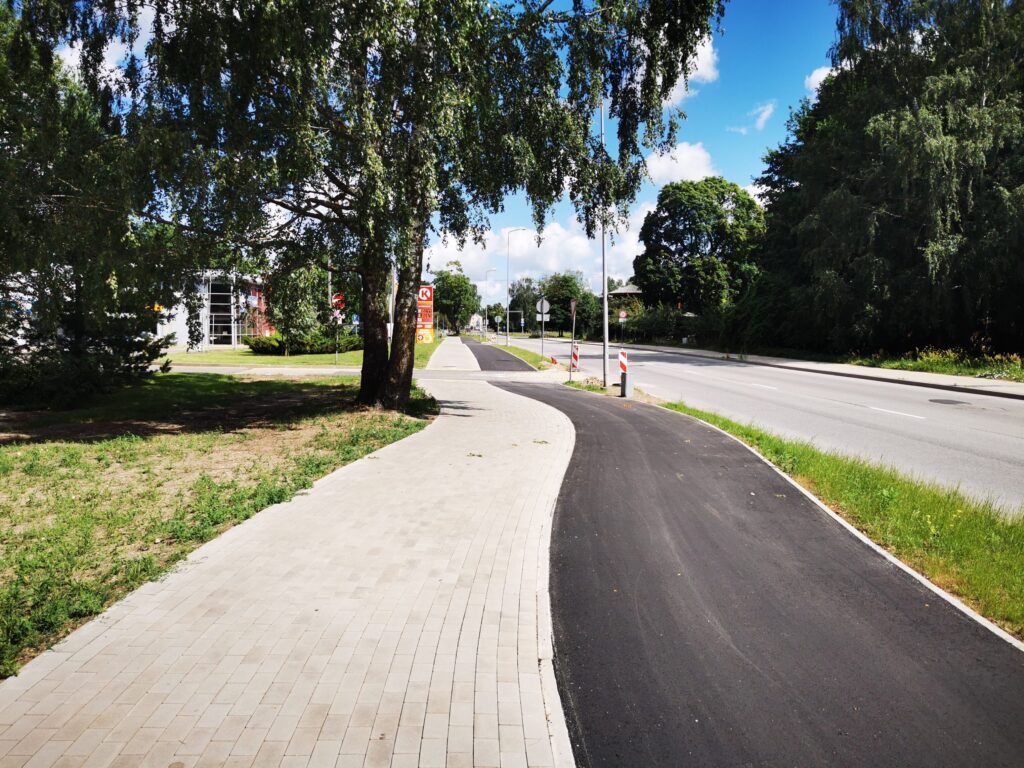 Velosipēdu ceļš Centrs - Ziepniekkalns (Akmeņu iela, Vienības gatve, Telts iela, Valdeķu iela) - Bike path - construction photos