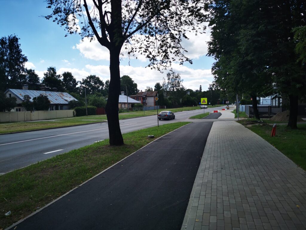 Velosipēdu ceļš Centrs - Ziepniekkalns (Akmeņu iela, Vienības gatve, Telts iela, Valdeķu iela) - Bike path - construction photos