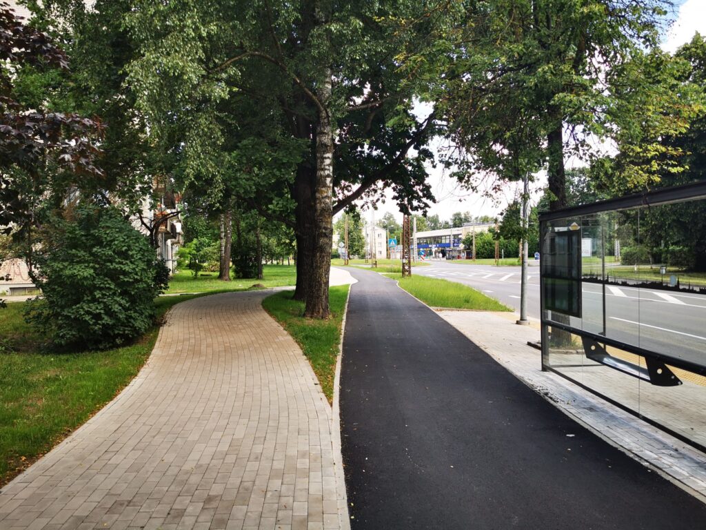 Velosipēdu ceļš Centrs - Ziepniekkalns (Akmeņu iela, Vienības gatve, Telts iela, Valdeķu iela) - Bike path - construction photos