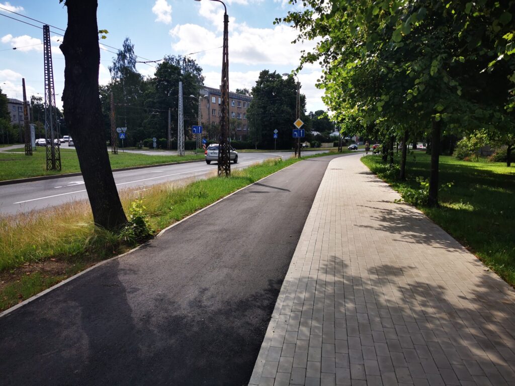 Velosipēdu ceļš Centrs - Ziepniekkalns (Akmeņu iela, Vienības gatve, Telts iela, Valdeķu iela) - Bike path - construction photos