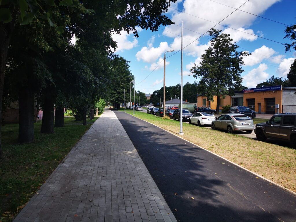 Velosipēdu ceļš Centrs - Ziepniekkalns (Akmeņu iela, Vienības gatve, Telts iela, Valdeķu iela) - Bike path - construction photos