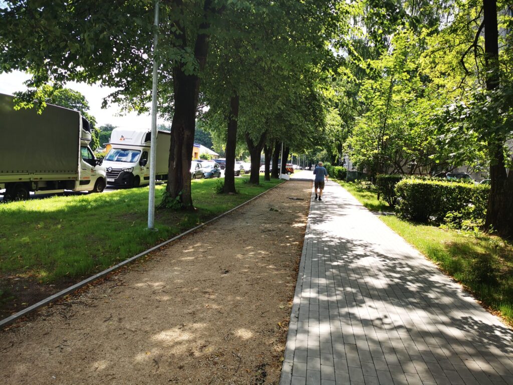 Velosipēdu ceļš Centrs - Ziepniekkalns (Akmeņu iela, Vienības gatve, Telts iela, Valdeķu iela) - Bike path - construction photos