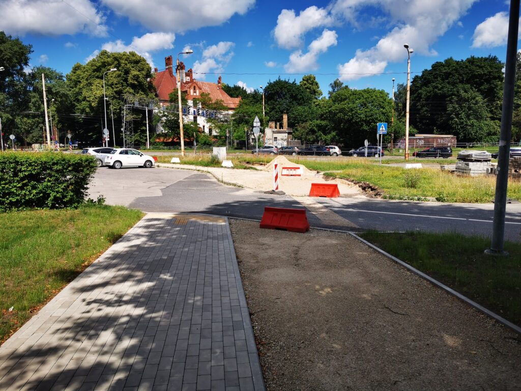 Velosipēdu ceļš Centrs - Ziepniekkalns (Akmeņu iela, Vienības gatve, Telts iela, Valdeķu iela) - Bike path - construction photos