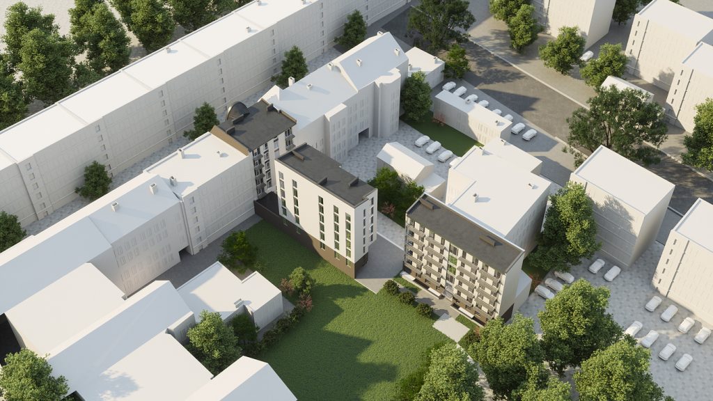 Ģertrūdes kvartāls - 1. kārta (Ģertrūdes iela 65) - Multi apartment - visualization