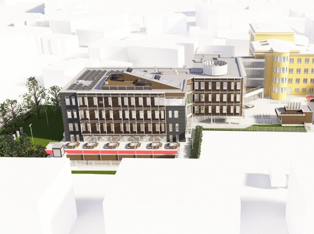 Tallinna Jakob Westholmi Gümnaasiumi juurdeehitus (Kevade 8 ) - Primary and secondary education - visualization