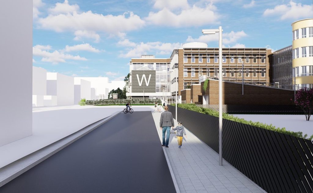 Tallinna Jakob Westholmi Gümnaasiumi juurdeehitus (Kevade 8 ) - Primary and secondary education - visualization