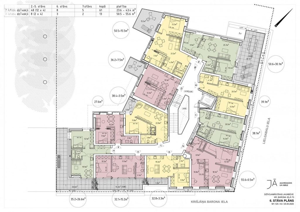 Krišjāņa Barona iela 73 (Krišjāņa Barona iela 73) - Multi apartment - visualization