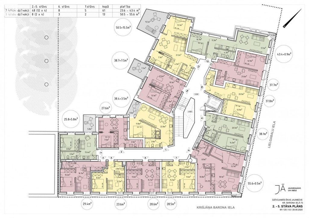Krišjāņa Barona iela 73 (Krišjāņa Barona iela 73) - Multi apartment - visualization
