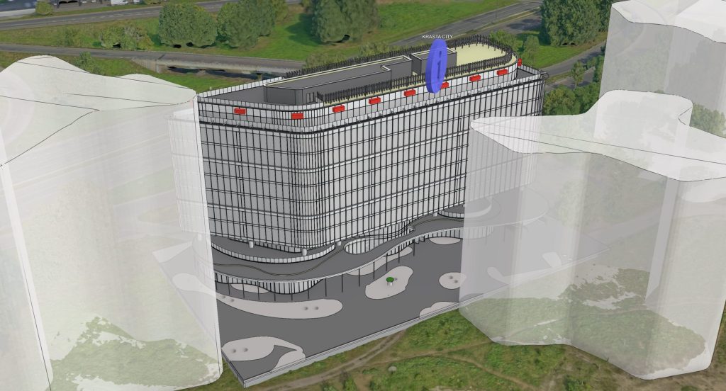 Krasta City (Krasta iela 1A) - Office center - visualization