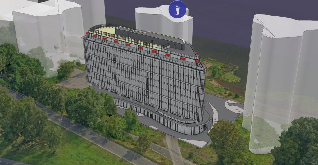 Krasta City (Krasta iela 1A) - Office center - visualization
