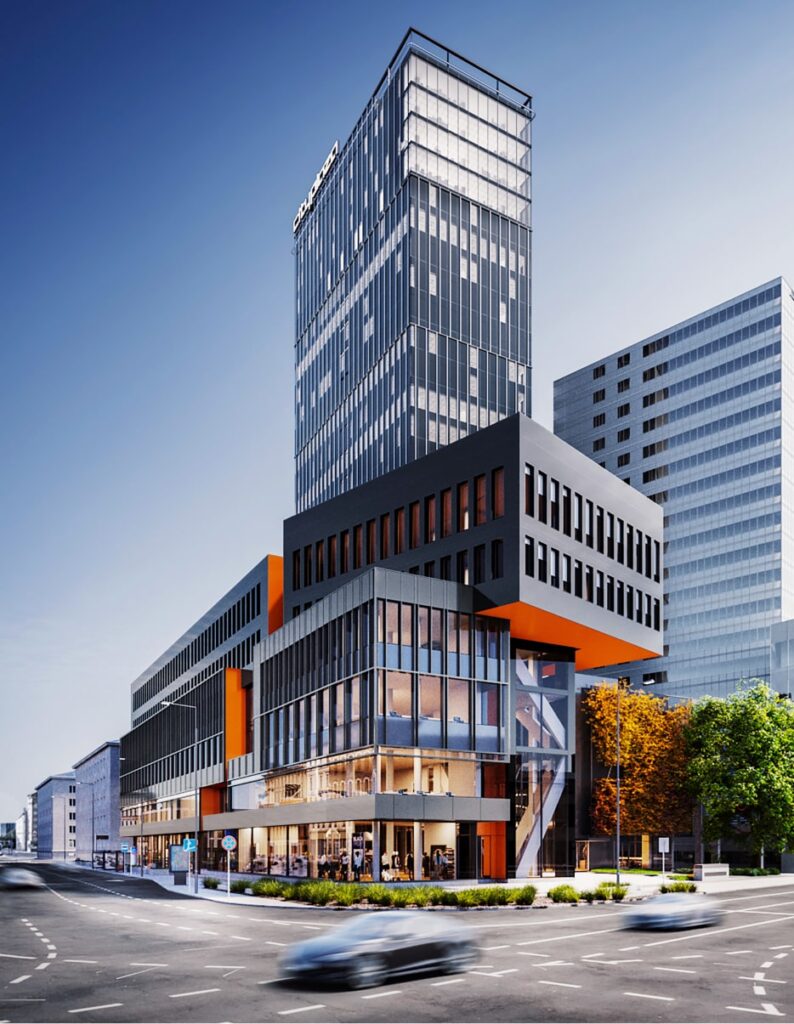 City Plaza 2 (A. Laikmaa 11 / Tartu mnt 1) - Food services, Non-food store, Office center, Other commercial - visualization