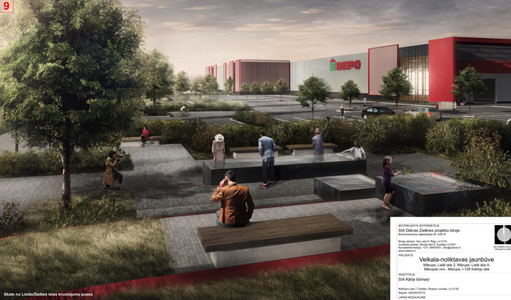 Depo Lielā iela 2 (Lielā iela 2, Mārupe) - Shopping center - visualization