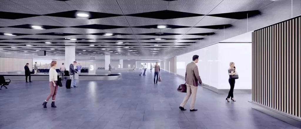 Starptautiskās lidostas "Rīga" pasažieru termināla paplašināšana VI kārta (Ziemeļu iela 18) - Oro uostas - vizualizacija